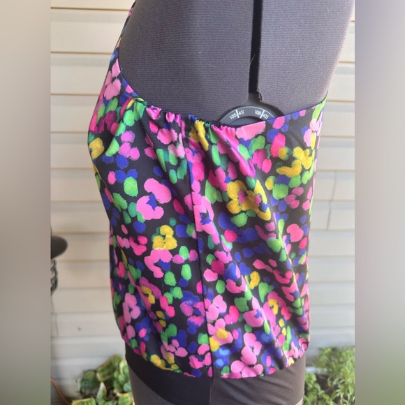 Dynamite satin finish printed bodysuit with one shoulder - Picture 8 of 14